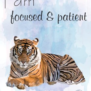 I Am Focused & Patient Affirmation Poster