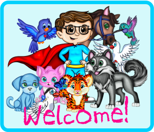 I Am Growing Happy Welcome Badge with all characters